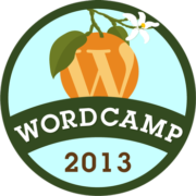 wordcamp orlando 2013 badge logo