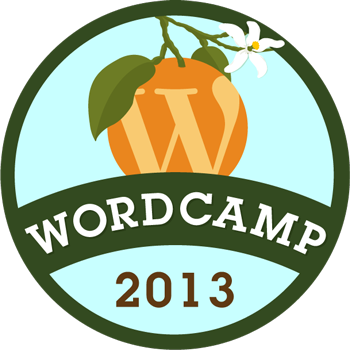 wordcamp orlando 2013 badge logo