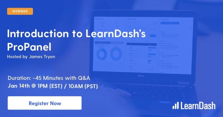 Introduction to LearnDash's ProPanel
