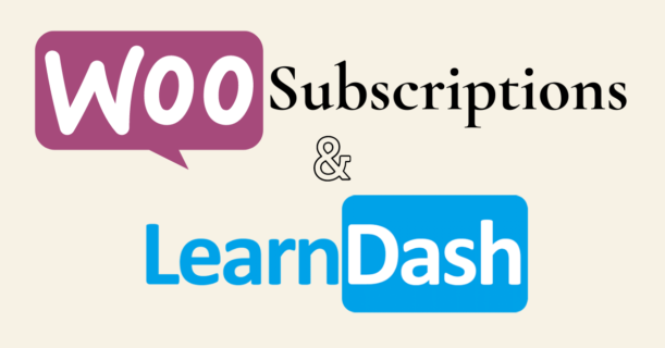 WooCommerce Subscriptions and LearnDash logos